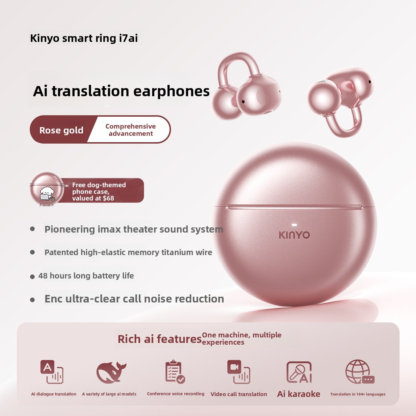 Bluetooth ear clip headphones