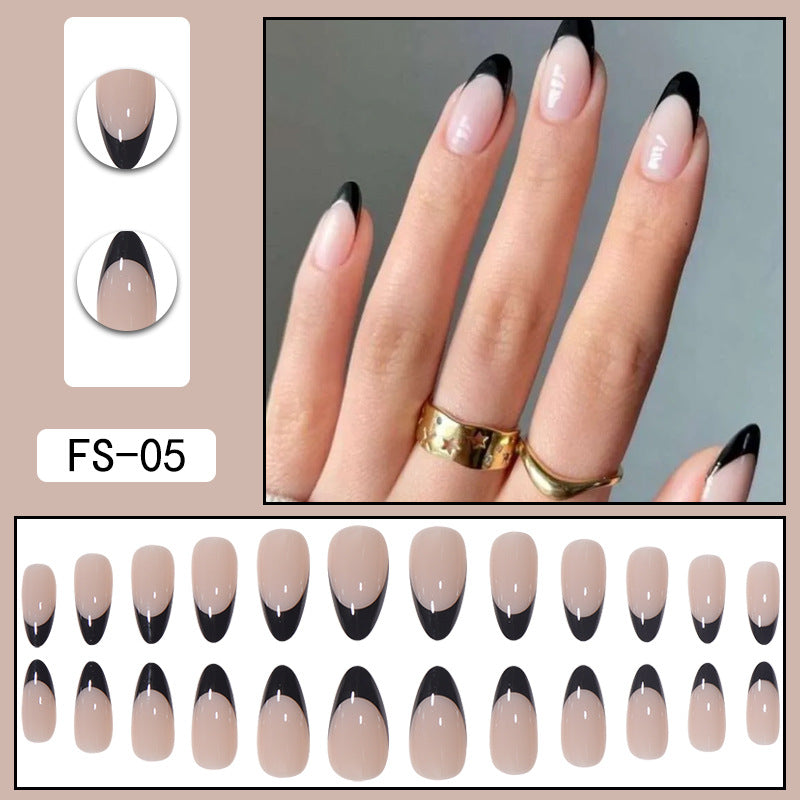 Simple French False Nails Wearable