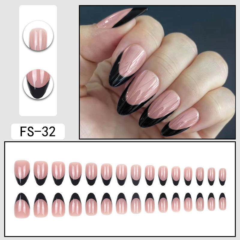 Simple French False Nails Wearable