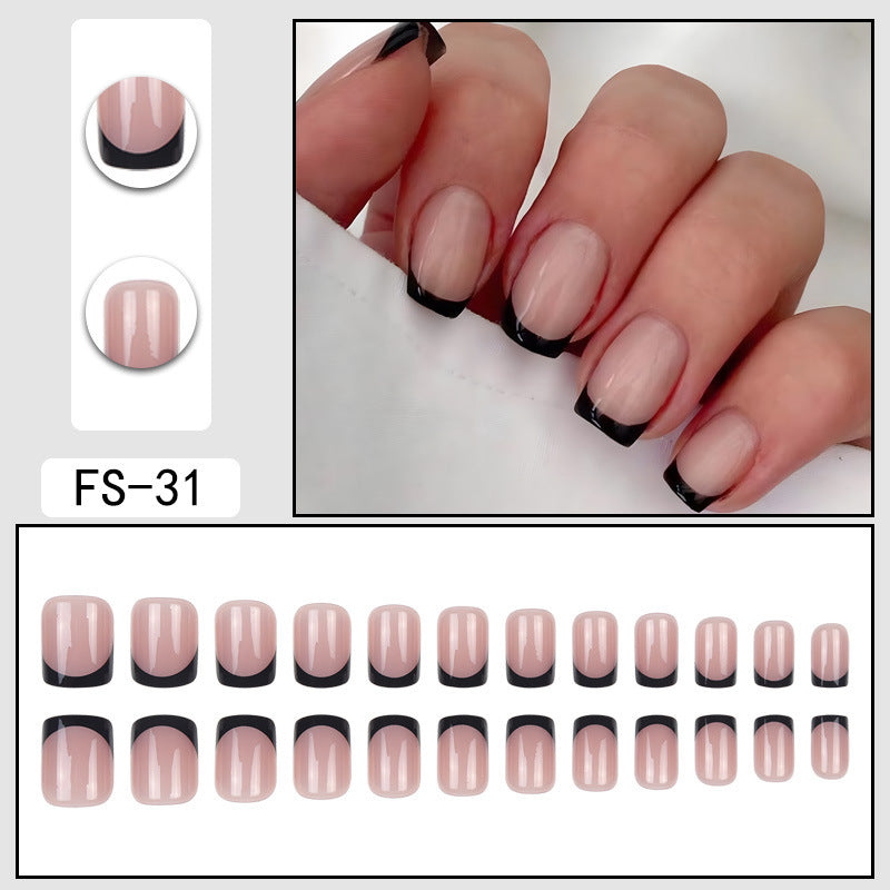 Simple French False Nails Wearable