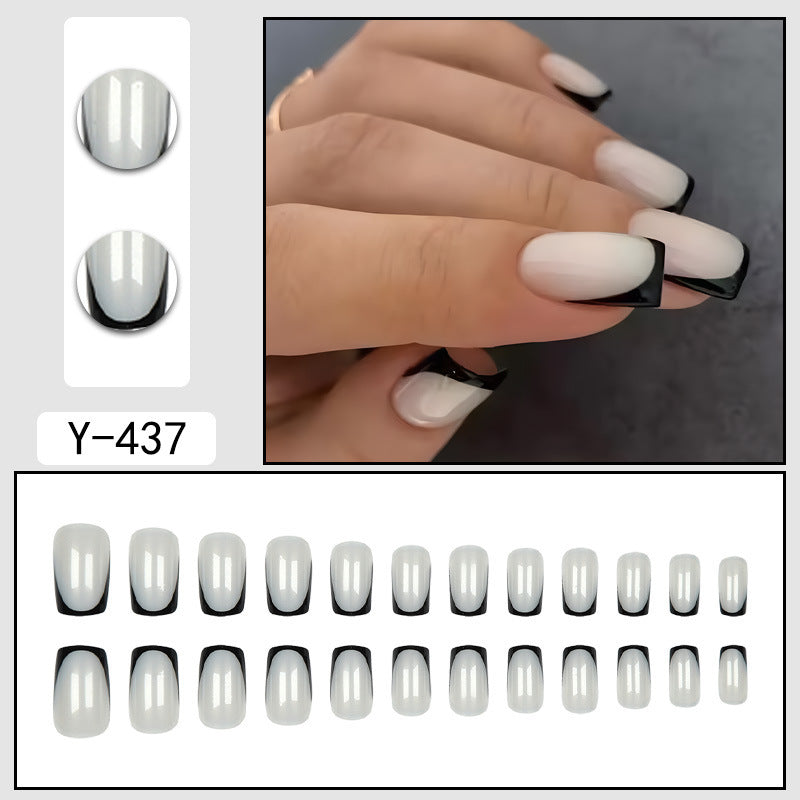 Simple French False Nails Wearable
