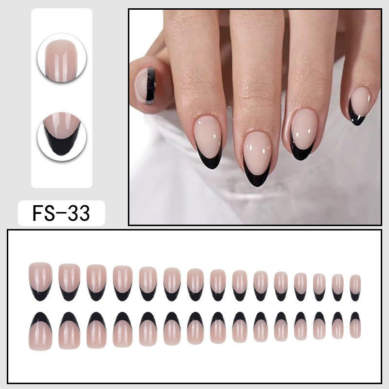 Simple French False Nails Wearable