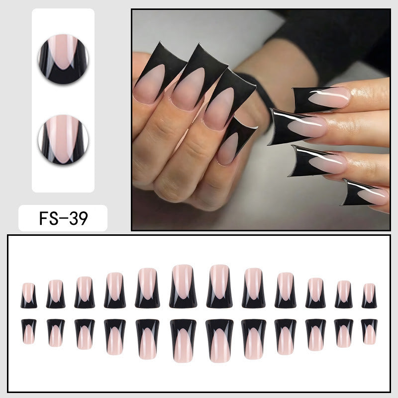 Simple French False Nails Wearable