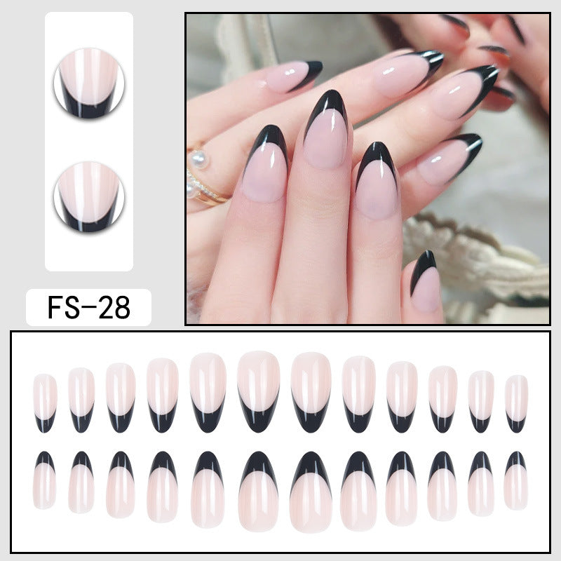 Simple French False Nails Wearable