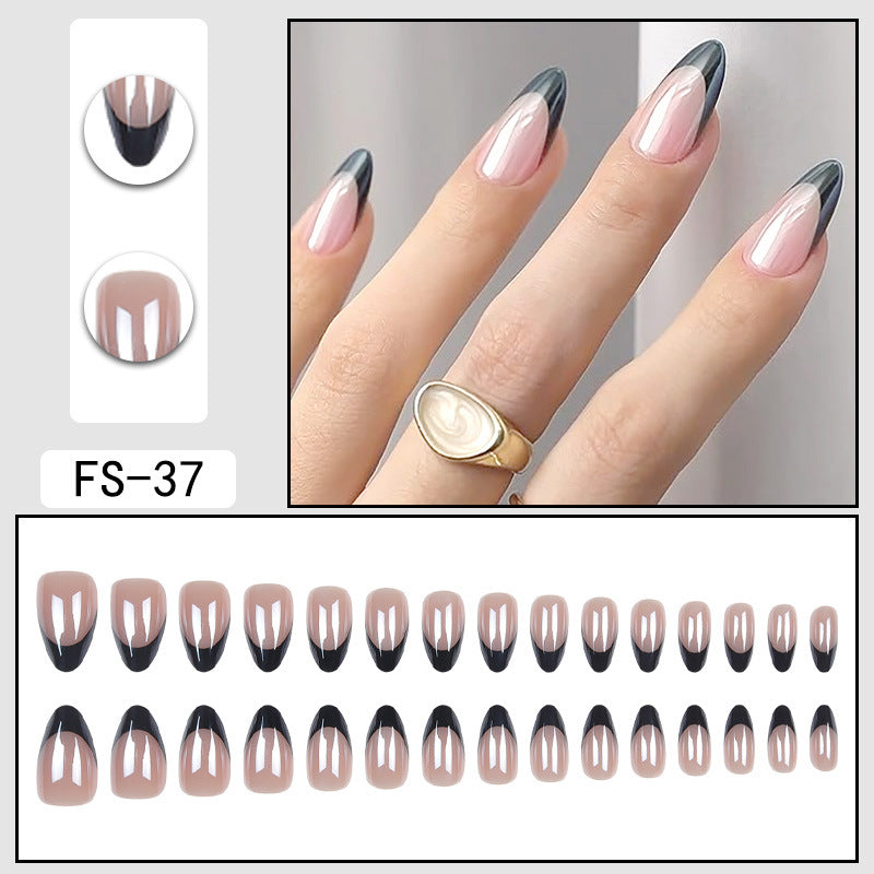 Simple French False Nails Wearable