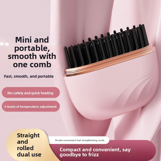 Wireless Dual Use Hair Straightener and Curler