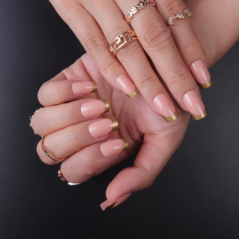 Simple French False Nails Wearable