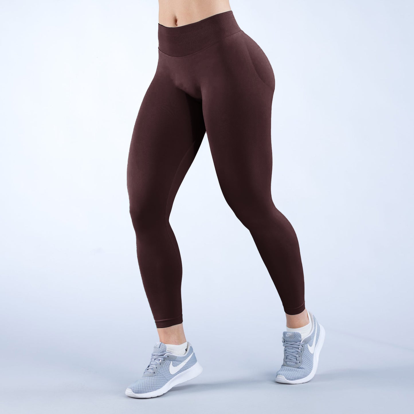 Seamless Butt-Lifting Yoga Pants with Ruching