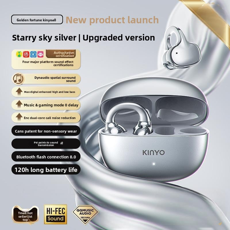 Bluetooth ear clip headphones