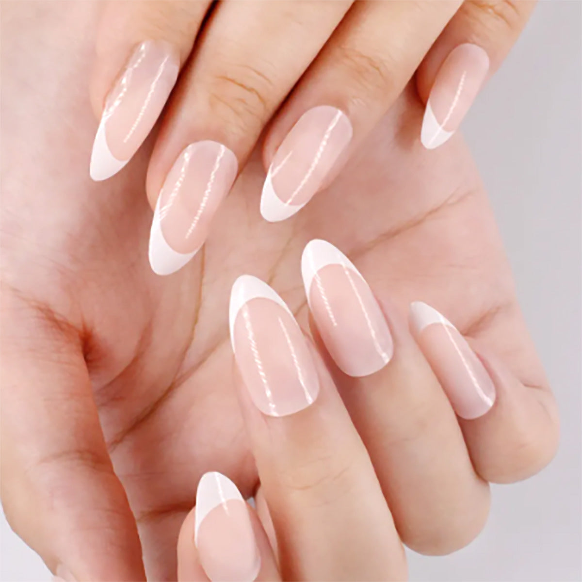 Simple French False Nails Wearable