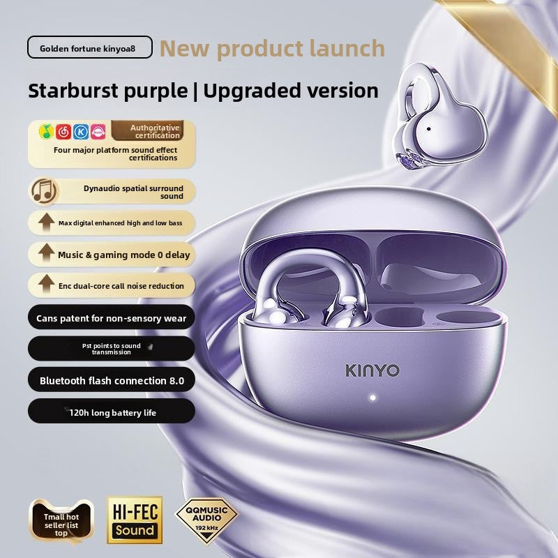 Bluetooth ear clip headphones
