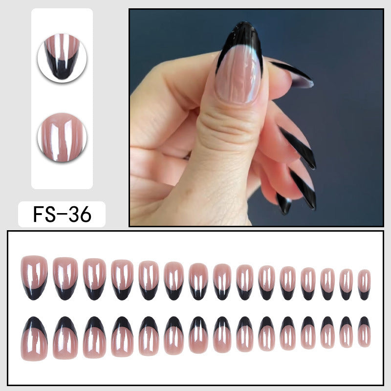 Simple French False Nails Wearable
