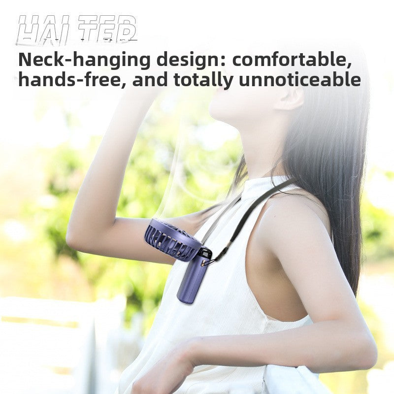 USB Handheld Fan Digital Display Foldable Portable