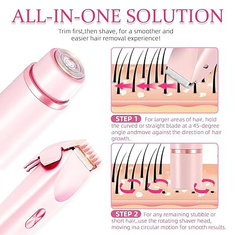 Dual Head Rechargeable Hair Removal Device