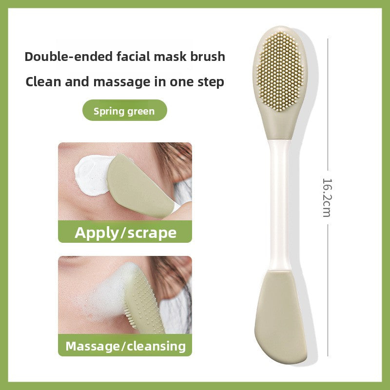 Dual Head Silicone Facial Mask Brush